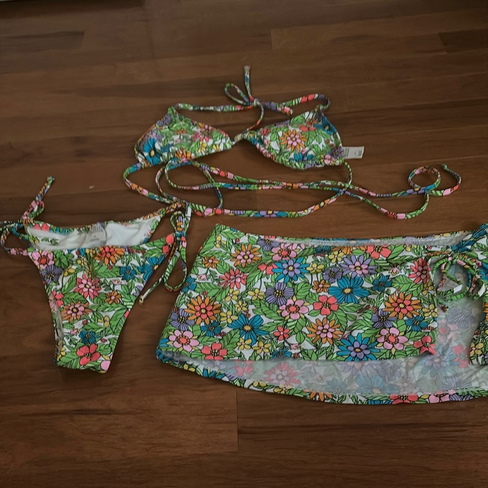 Bikini Set with Cover Up Skirt